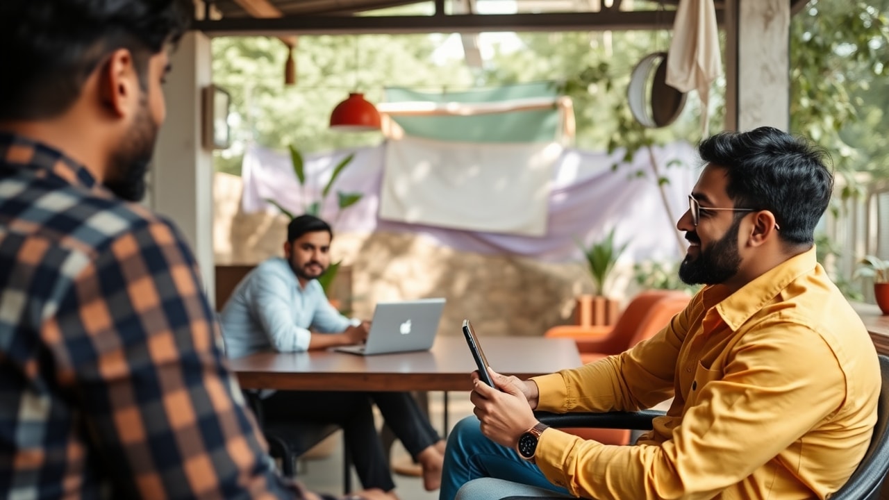 Local Rank Ai specialist managing influencer marketing campaigns for a Lucknow business, showing influencer collaborations, content creation, and campaign analytics on a laptop screen