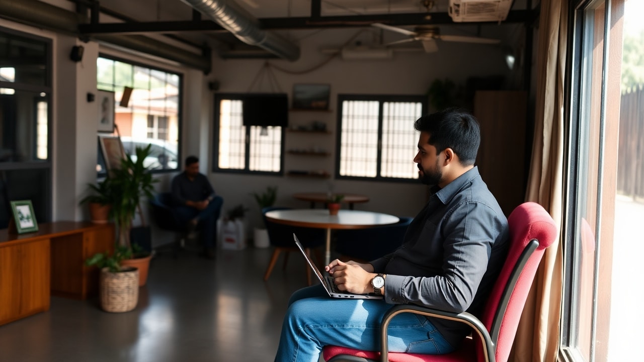 Local Rank Ai specialist managing online reputation for a Lucknow business, showing review monitoring, response templates, and reputation analytics on a laptop screen